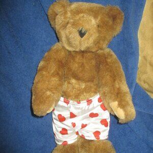 Vermont Teddy Bear company Happy Valentines Bear heart boxer shorts 17 inches